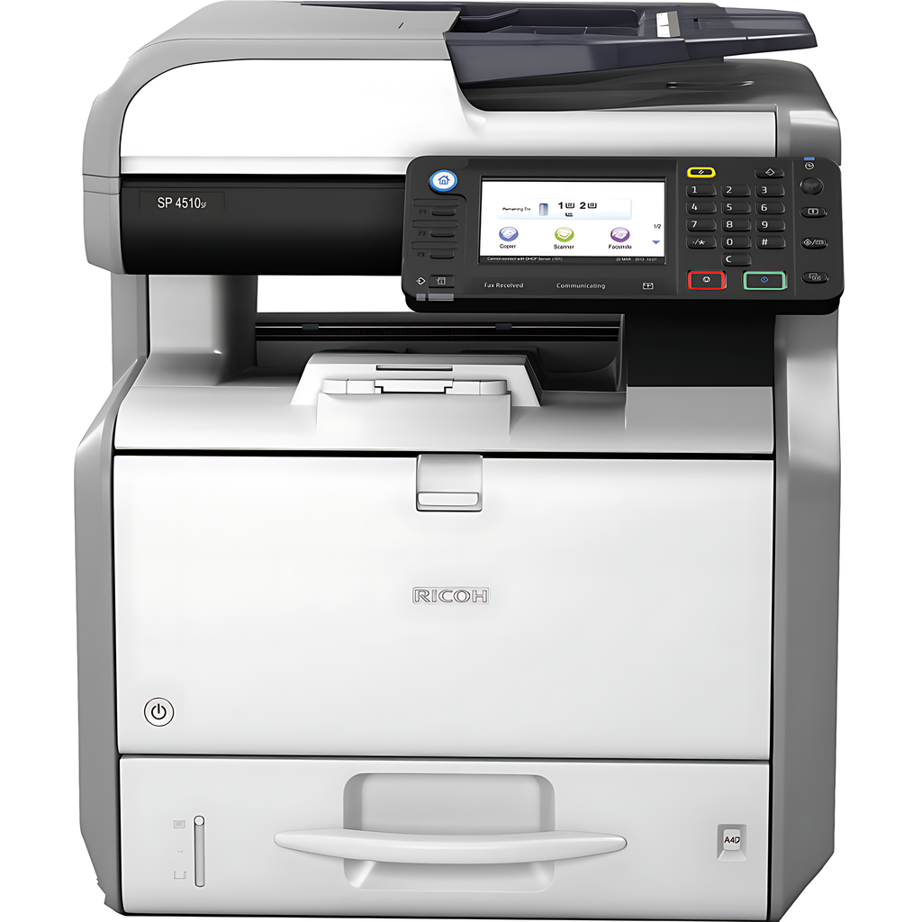 Fotocopiadora RICOH SP 4510 SF – Impresora Láser Multifuncional Monocromática A4 Semi-Nueva