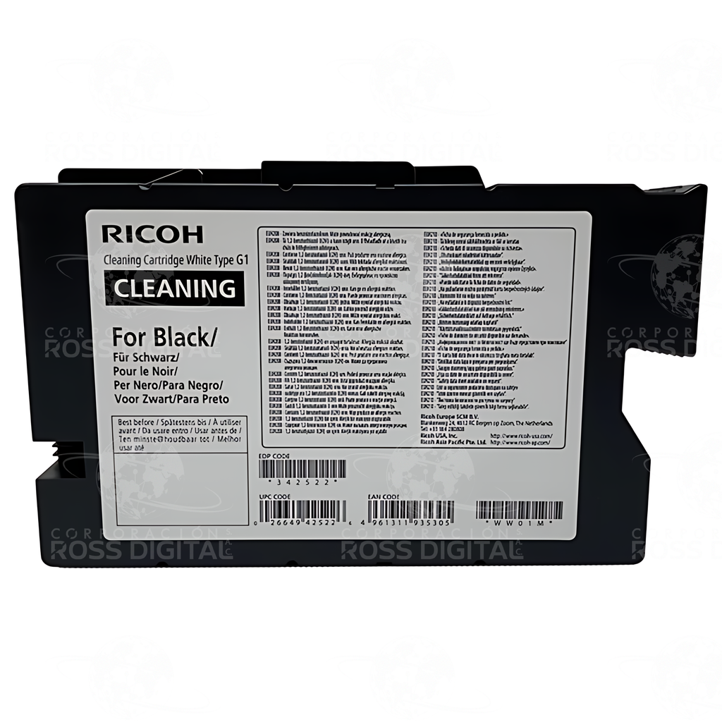 Cartucho De Limpieza Negro Tipo G1 Original Para Ricoh RI 1000 - RI 2000 Textil