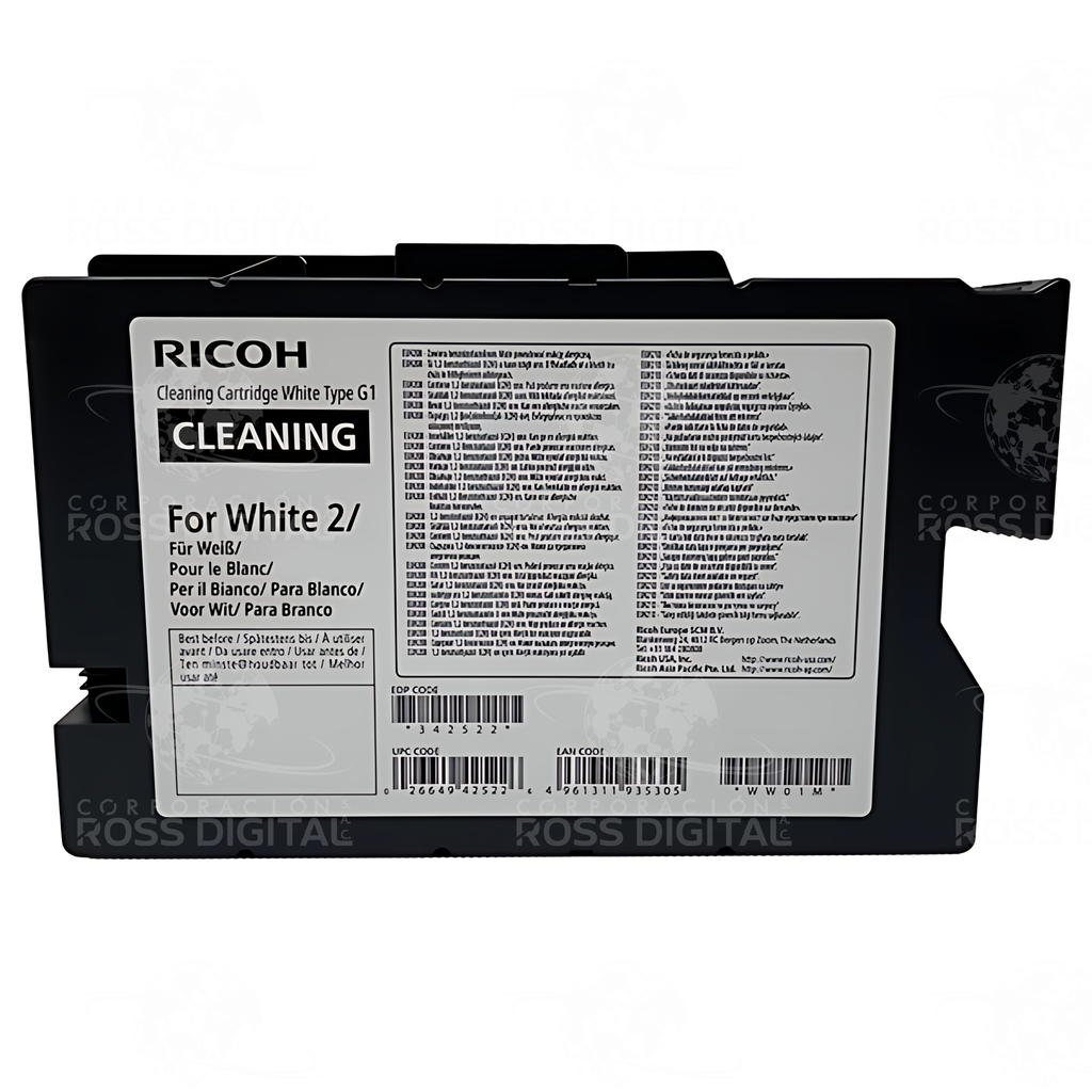 Cartucho De Limpieza Blanco 2 Tipo G1 Original Para Ricoh RI 1000 - RI 2000 Textil