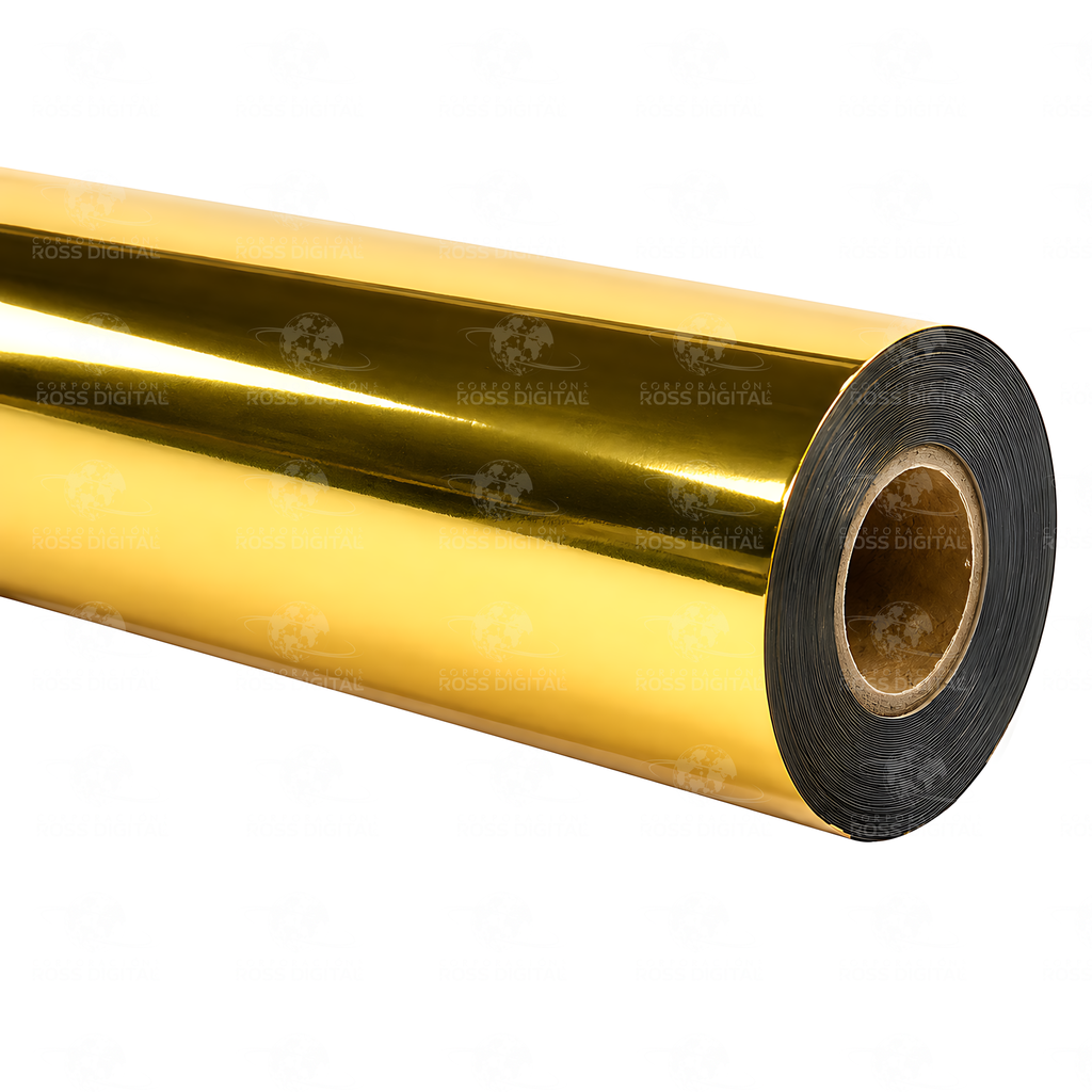 Gold Foil  (Lamina Dorado) de 12½" x 60M Original para  RICOH RI 1000 / RI 2000 Textil