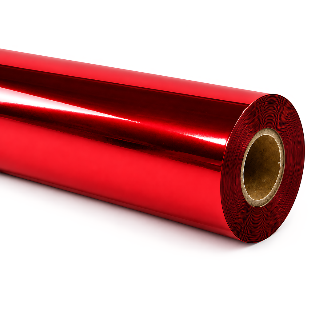 Red Foil  (Lamina Rojo) de 12½" x 60M Original para  RICOH RI 1000 / RI 2000 Textil