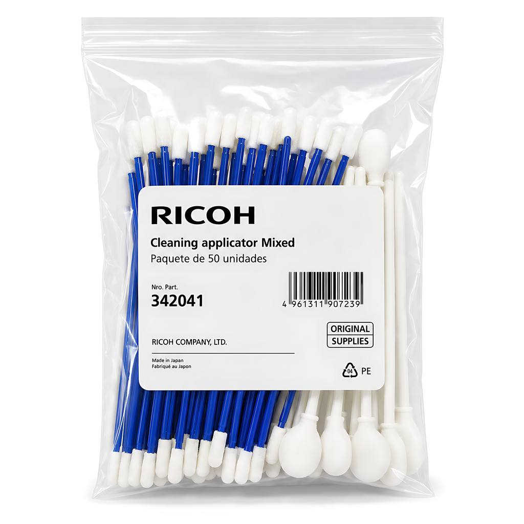 Aplicador De Limpieza Mixto Paquete De 50 Original Ricoh Para Sistemas DTG