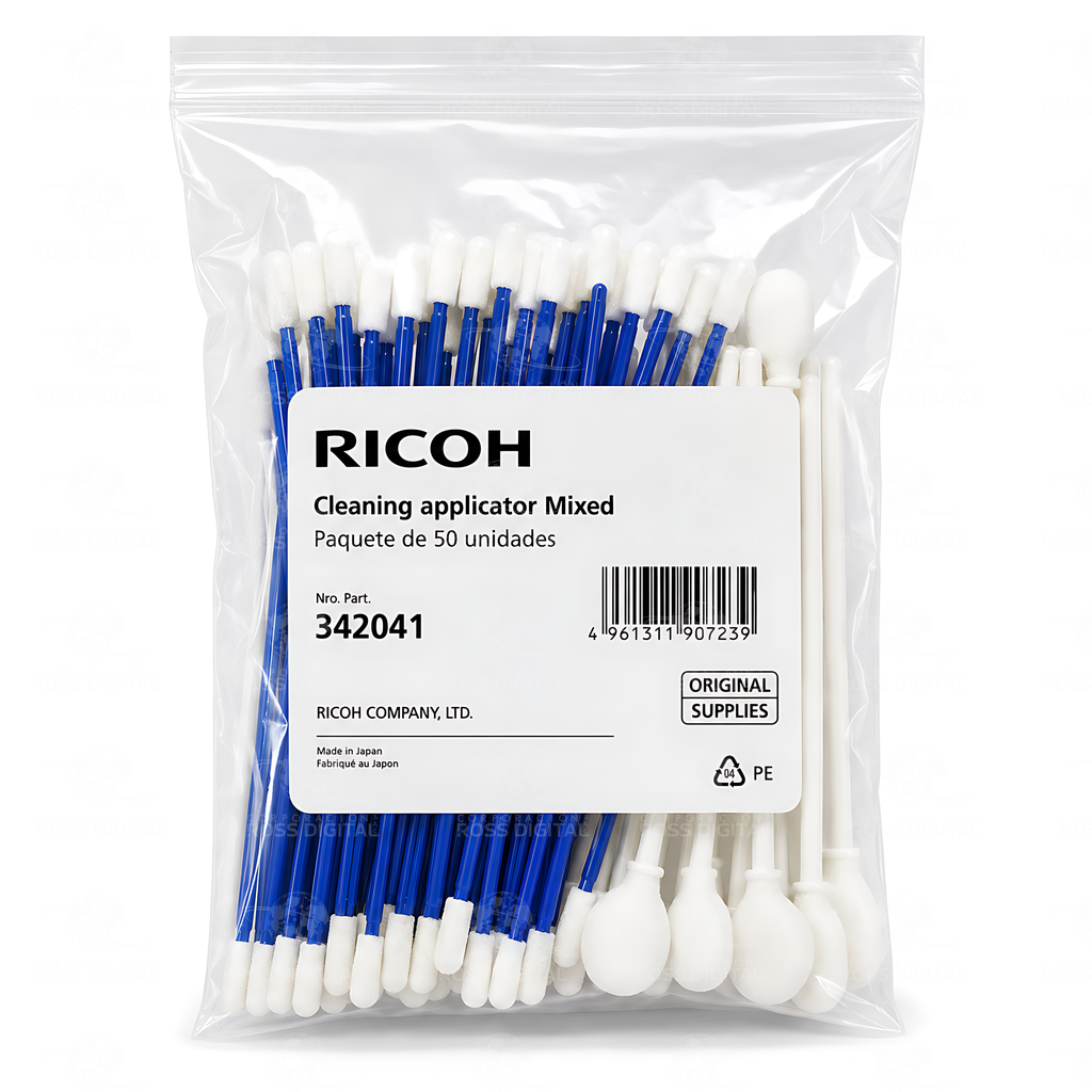 Aplicador De Limpieza Mixto Paquete De 50 Original Ricoh Para Sistemas DTG