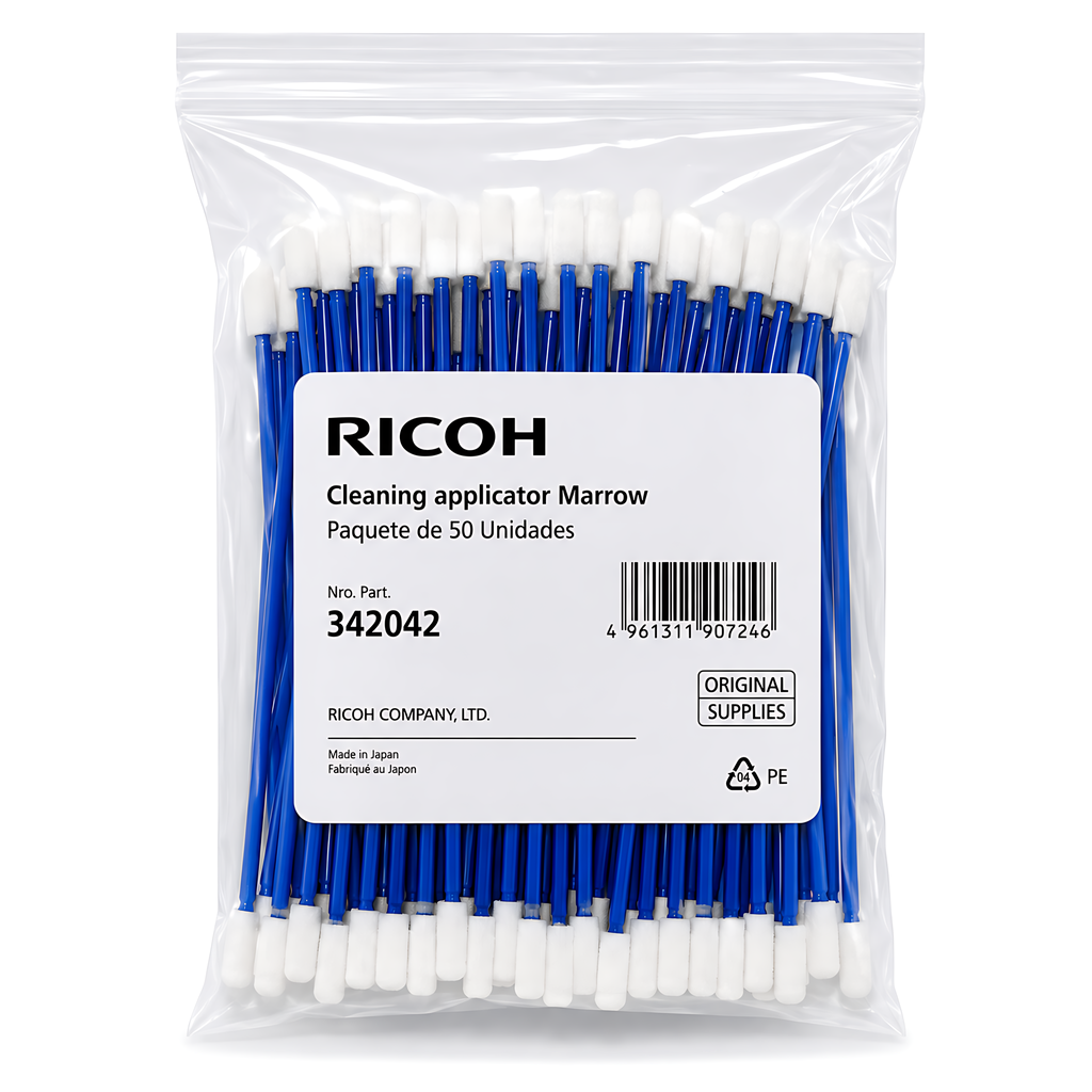 Aplicador De Limpieza Delgado Paquete De 50 Original Ricoh Para Sistemas DTG