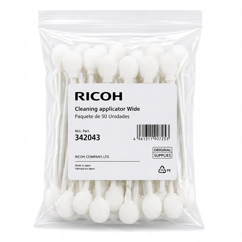 Aplicador De Limpieza Ancho Paquete De 50 Original Ricoh Para Sistemas DTG