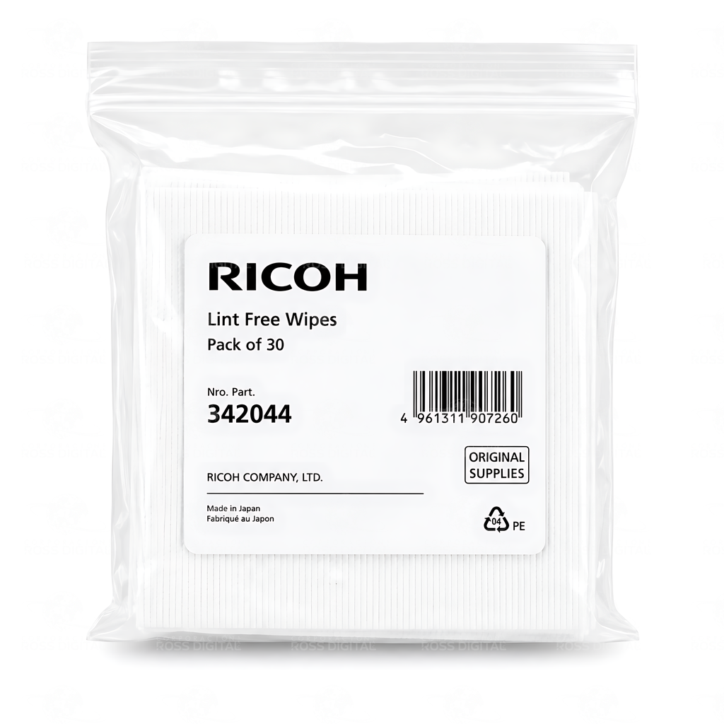 Toallitas Sin Pelusa Paquete De 30 Original Ricoh Para Sistemas DTG