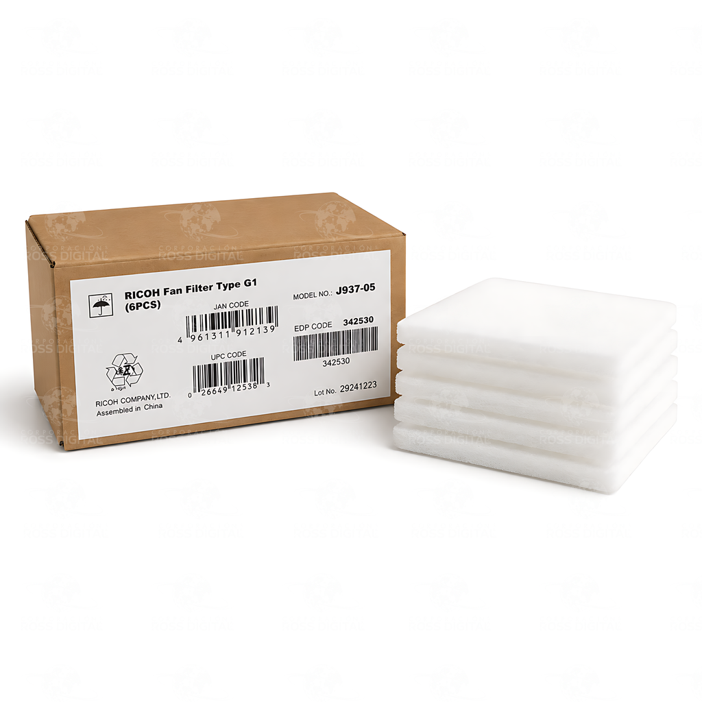 Filtro De Ventilador Tipo G1 Original Ricoh Para Sistemas DTG