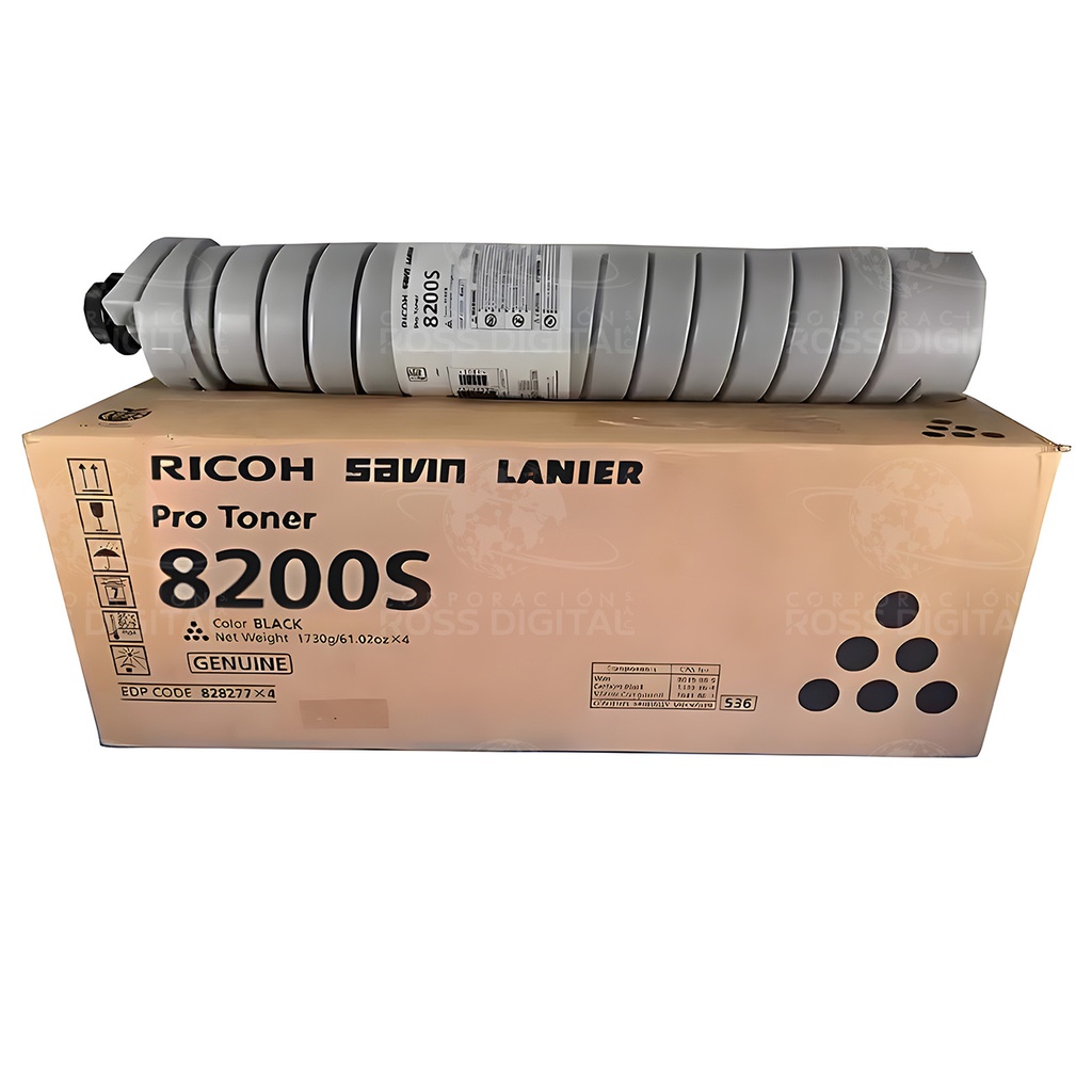 CARTUCHO DE TÓNER RICOH PRO 8200 S NEGRO ORIGINAL
