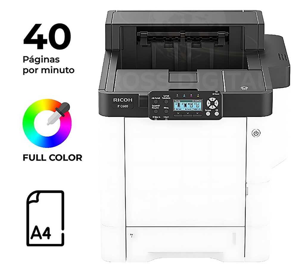 Impresora Láser RICOH P C600 a Color A4