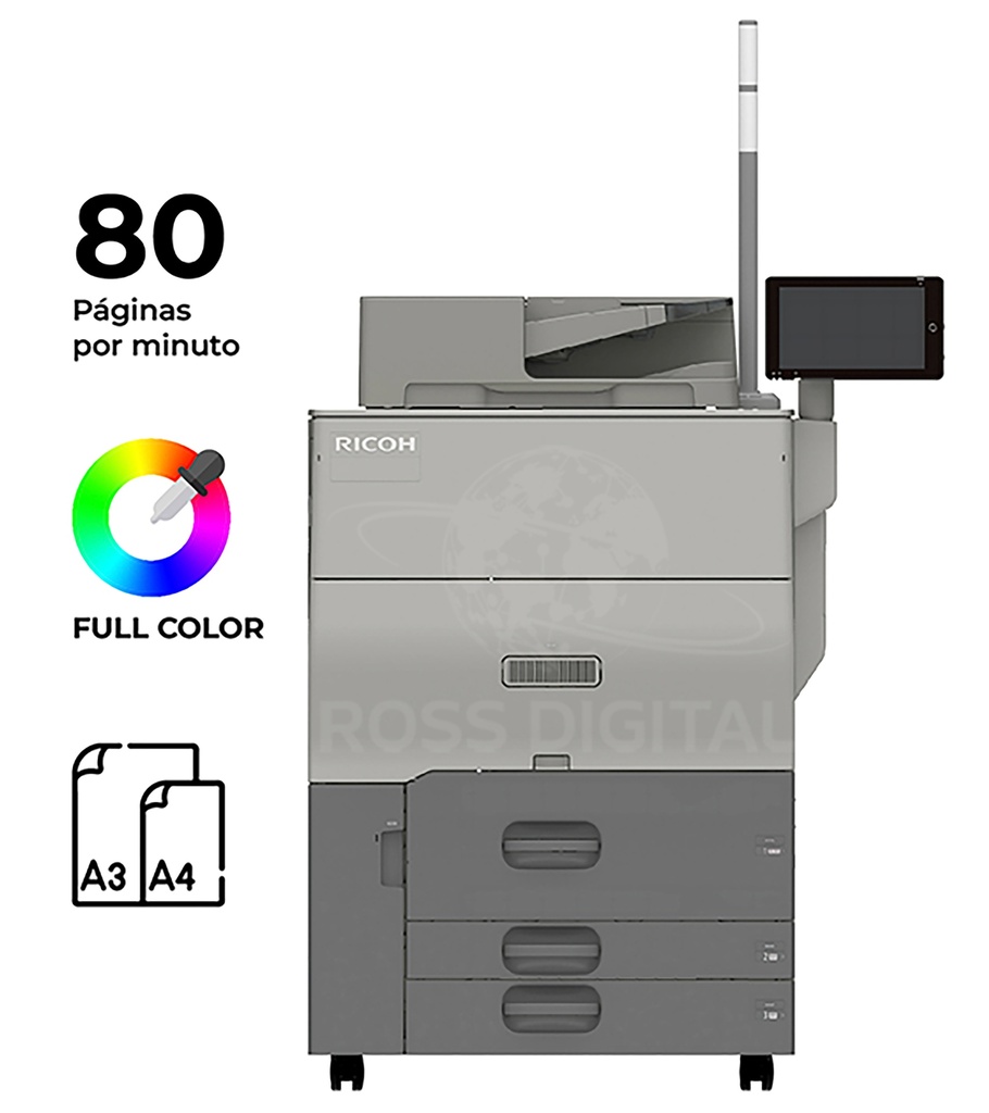 Fotocopiadora RICOH PRO C5410S – Impresora Láser Multifuncional Color A3