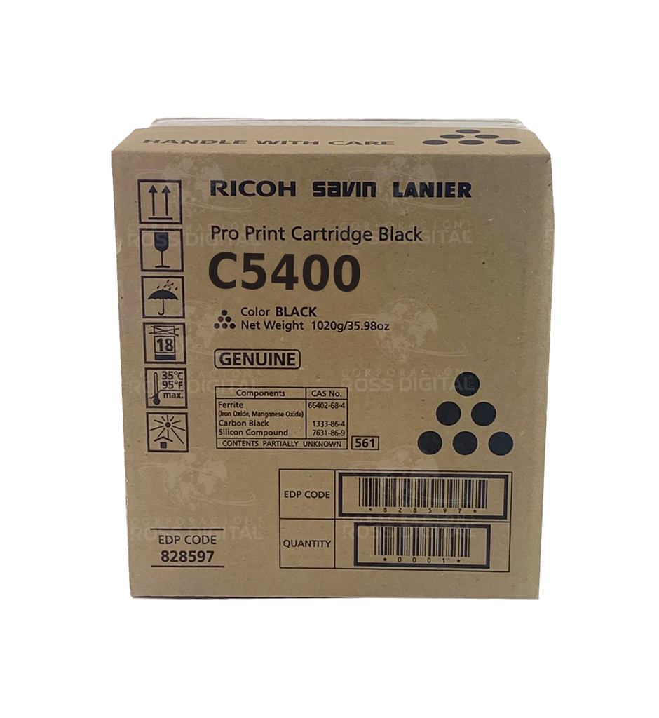 CARTUCHO DE TÓNER RICOH PRO C5400 NEGRO ORIGINAL