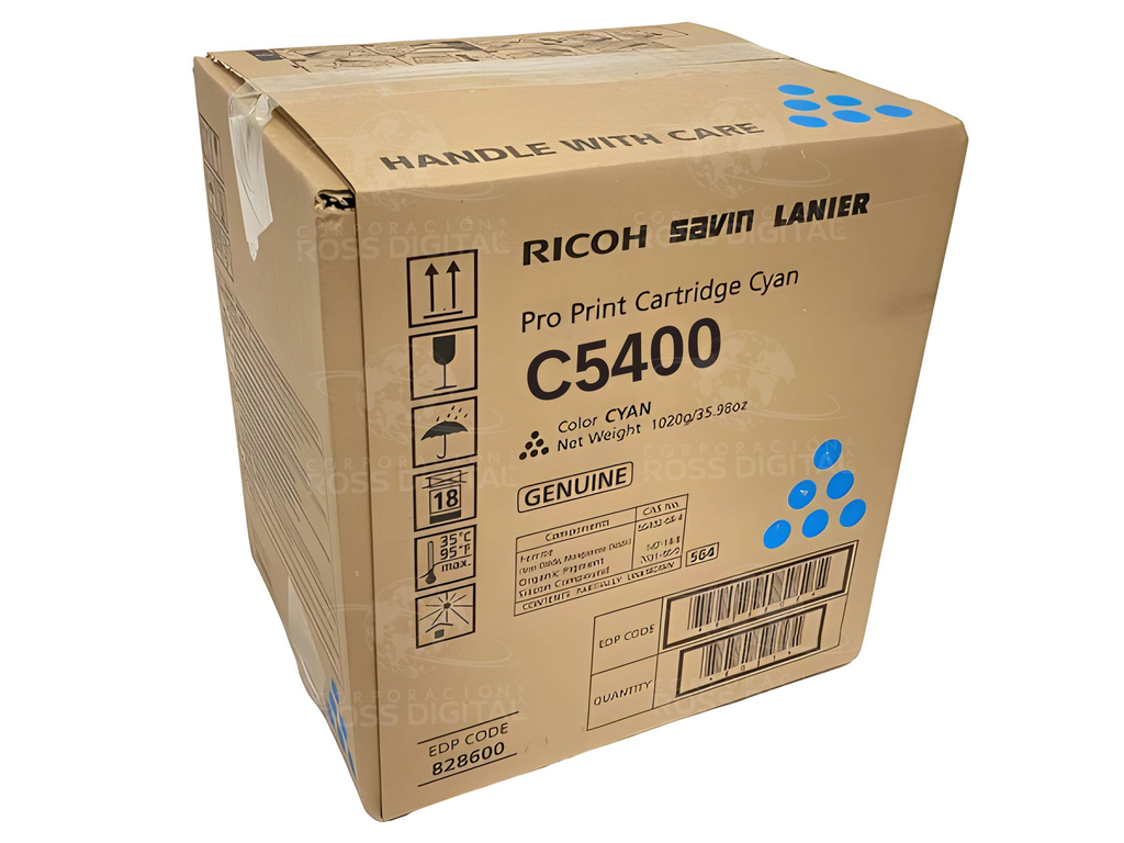 CARTUCHO DE TÓNER RICOH PRO C5400 CIAN ORIGINAL