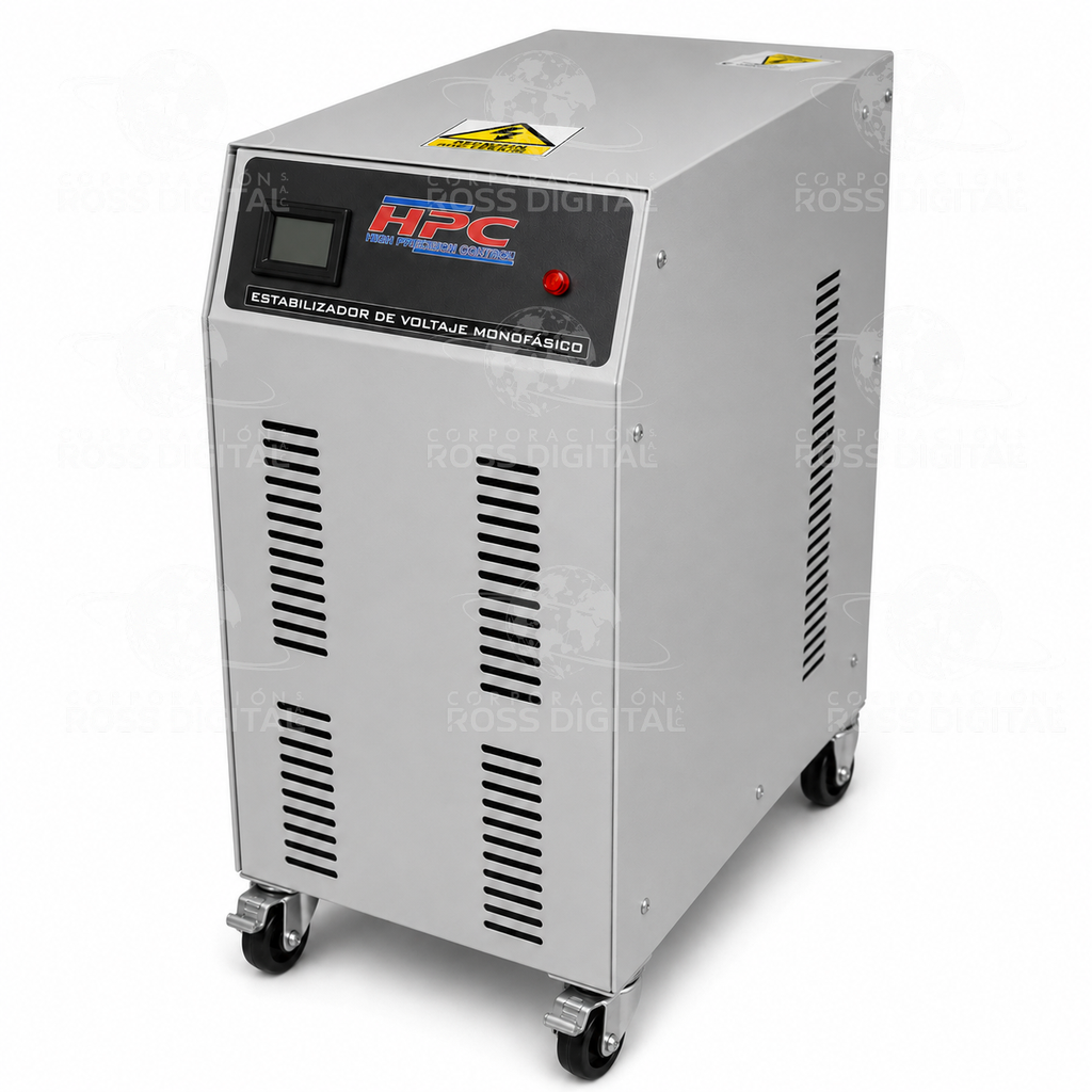 Estabilizador Monofasico Industrial 7 Kva Con Transformador De Aislamiento 220V