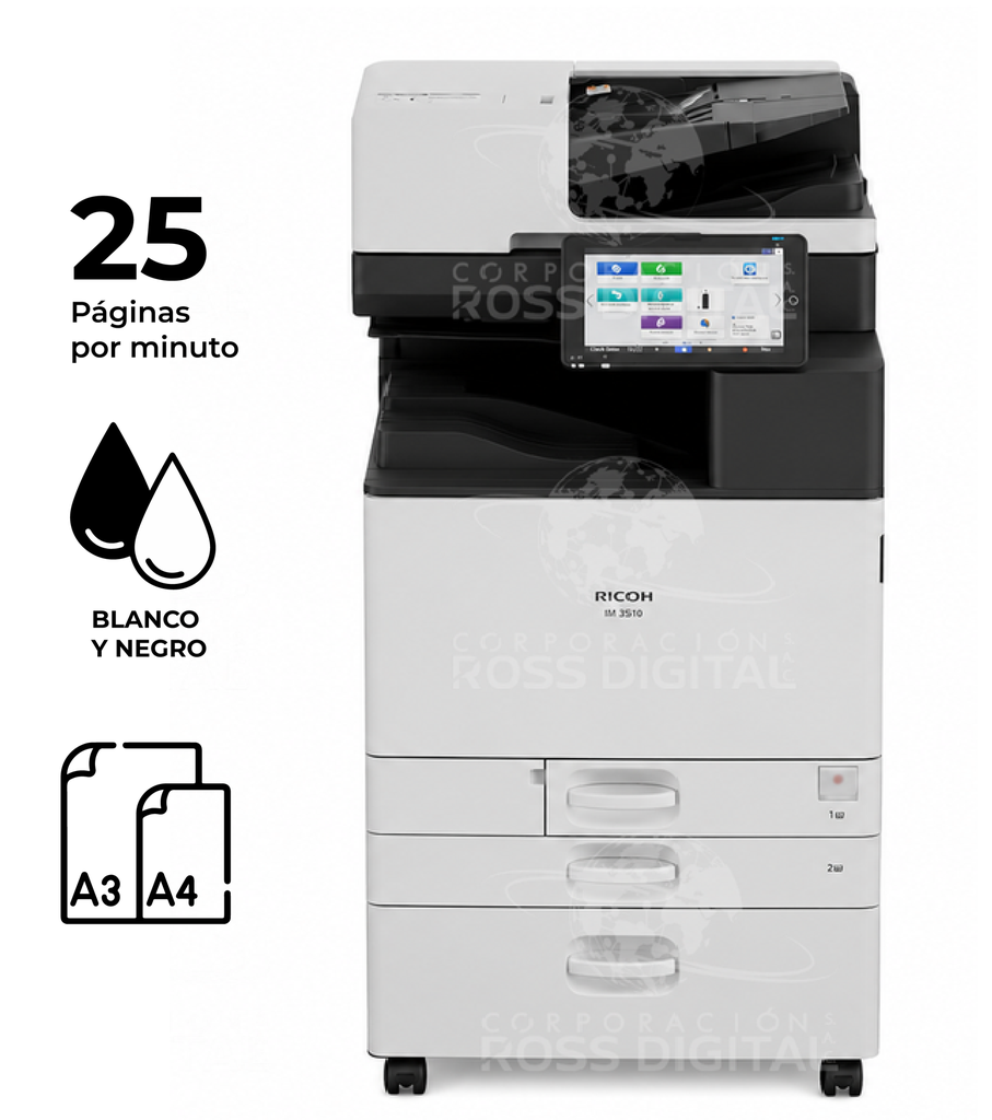 Fotocopiadora RICOH IM 2510 – Impresora Láser Multifuncional Monocromático A3